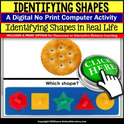 Special Education Distance Learning | IDENTIFYING SHAPES | Math Digital Resource